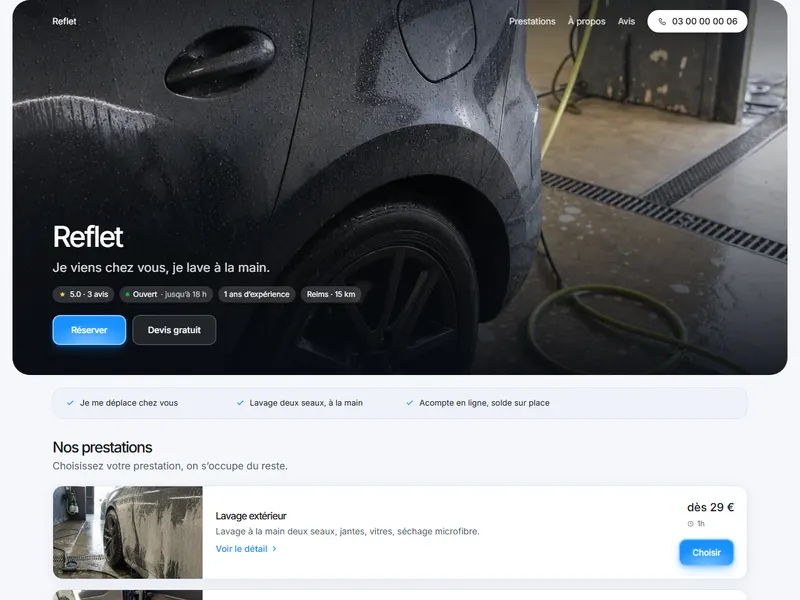 La page de Reflet